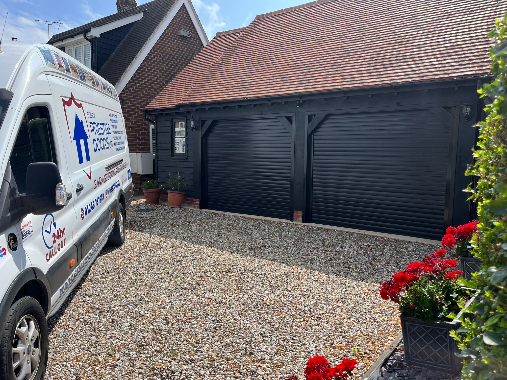 Essex Prestige Doors | Roller Garage Door Supply & InstallationRoller Garage Door Repairs & ServicingUp & Over & Side Hinge Door Supply & InstallationUp & Over Garage Door Repairs & ServicingSectional Garage Door Supply & InstallationSectional Garage Door Repairs & ServicingFront Entrance Doors Supply, Installation & RepairsEmergency 24-Hour Calls OutsGarage Door Repairs & ServicingBespoke Services